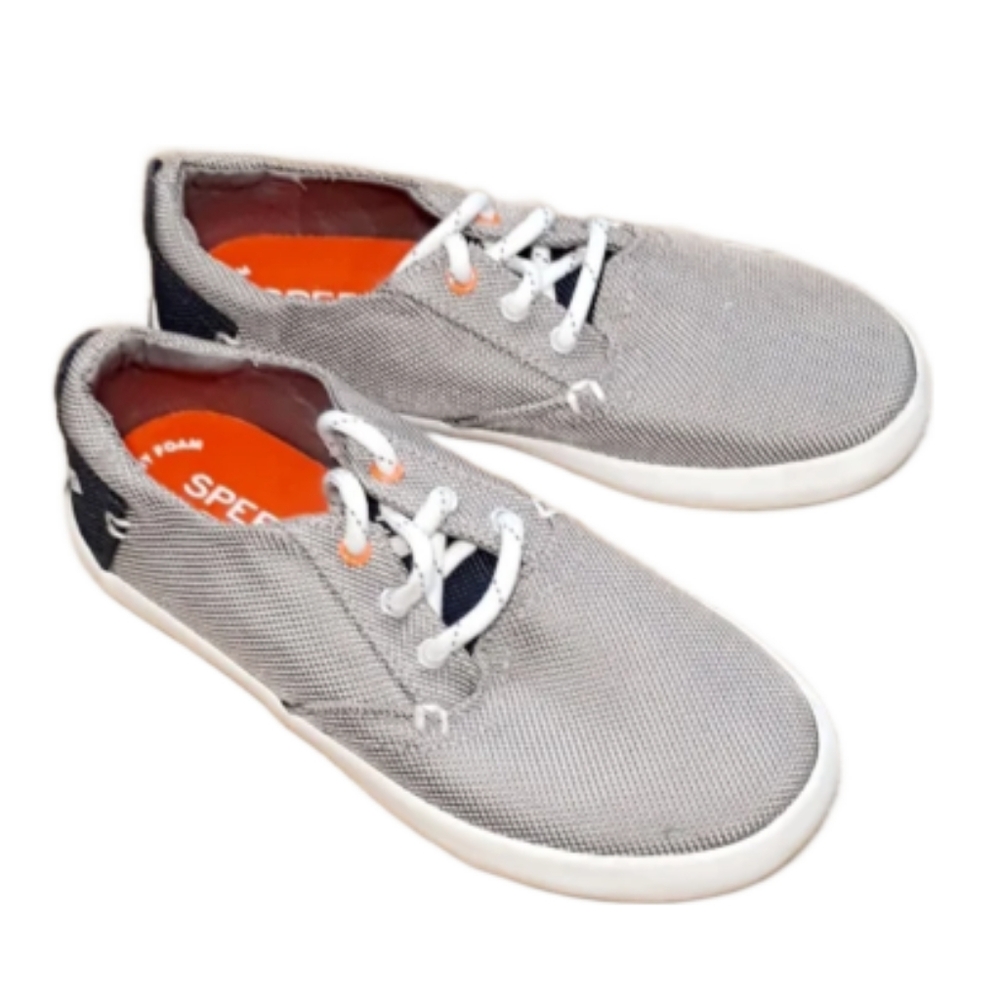 Sperry Top Sider Bodie Washable Sneaker - Size 13 Gray/Navy Low Top Sneakers